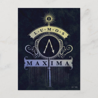 Postal Harry Potter Spell | Lumos Maxima Graphic