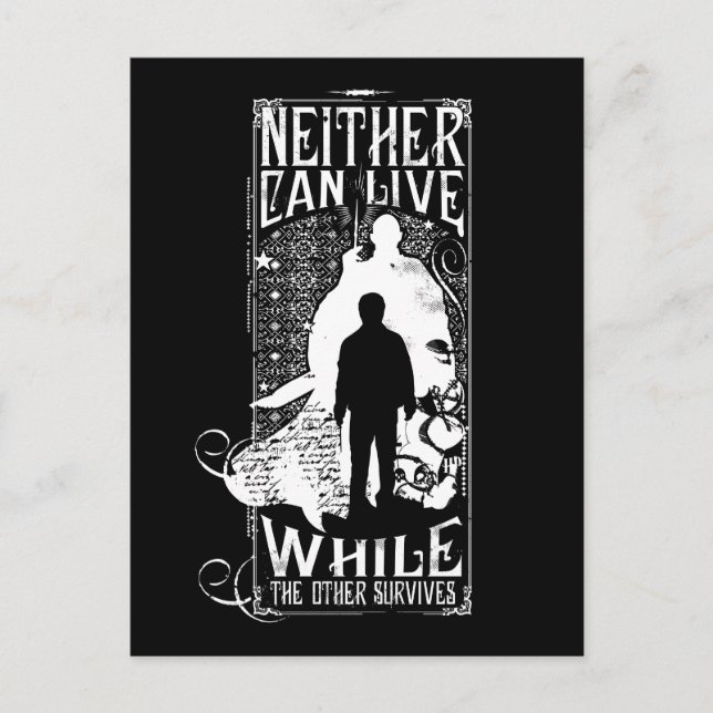 Postal Harry Potter Spell | Ni puede vivir (Anverso)