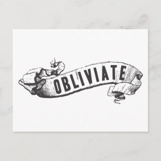 Postal Harry Potter Spell | Obliviar