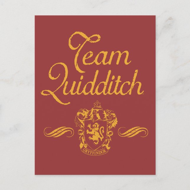Postal Harry Potter | Team QUIDDITCH™ (Anverso)