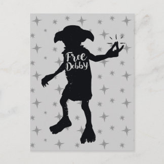 Postal Harry Potter | Tipografía de Silueta "Libera a Dob
