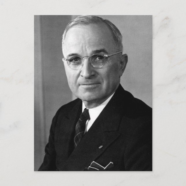 Postal Harry S. Truman, 33° presidente (Anverso)