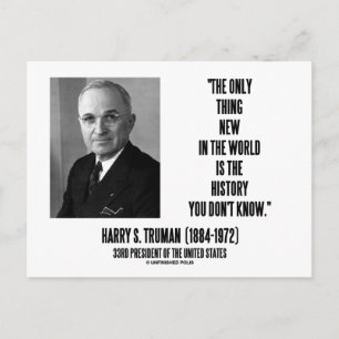 Postal Harry Truman sólo es cosa de la nueva historia que