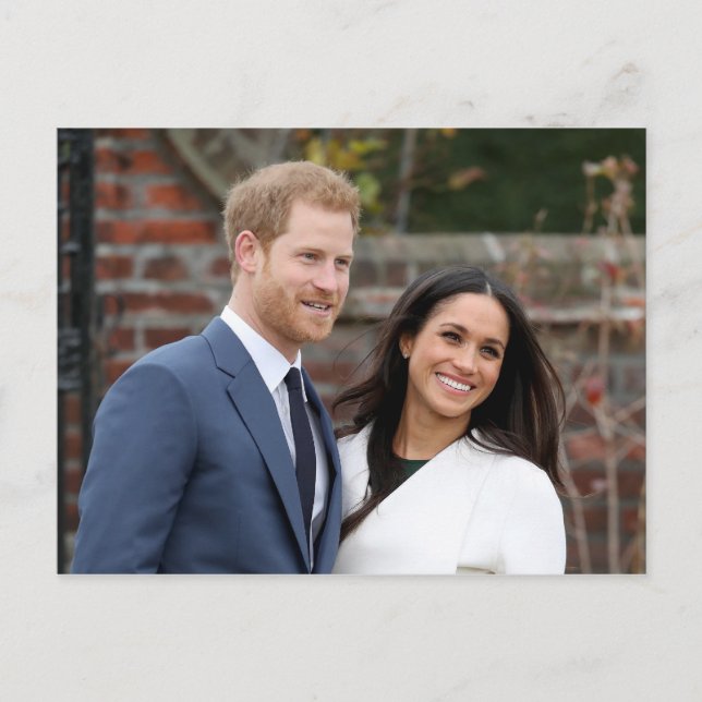 Postal Harry y Meghan, duque y duquesa de Sussex (Anverso)