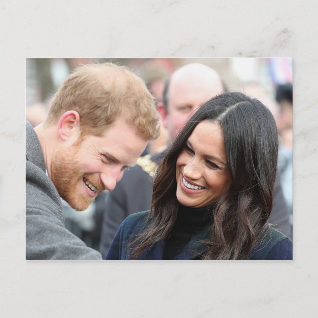 Postal Harry y Meghan, duque y duquesa de Sussex (Anverso)