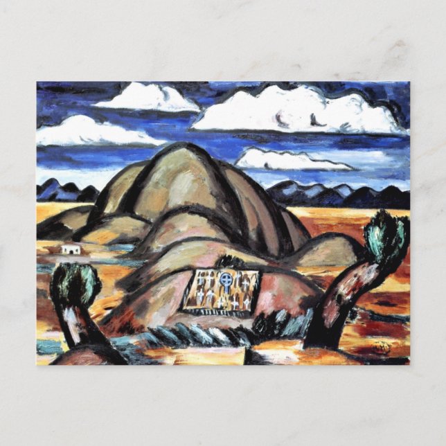 Postal Hartley - Cementerio indio, Nuevo México (Anverso)