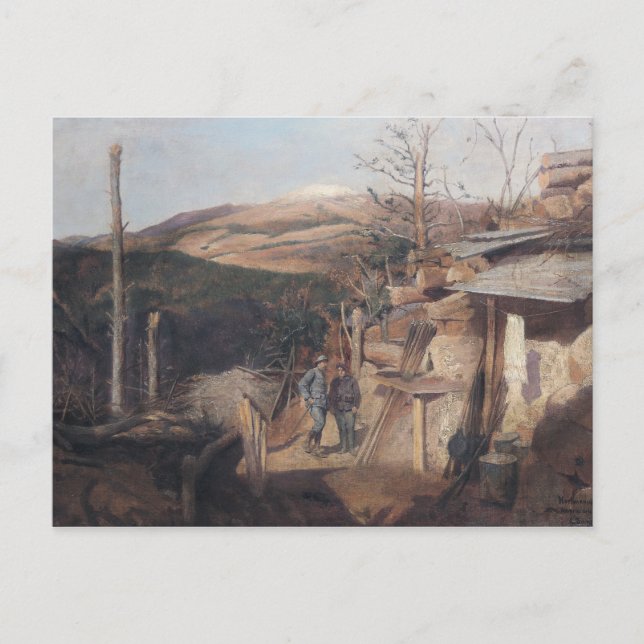 Postal Hartmanswillerkopf, Vista desde Roche-Sermet, 1915 (Anverso)