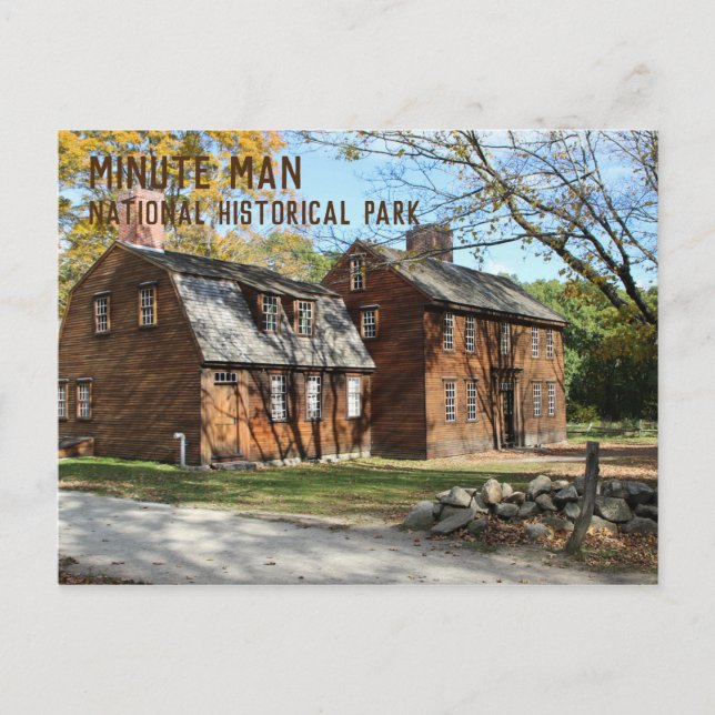 Postal Hartwell Tavern, Minute Man National Hist. Parque (Anverso)