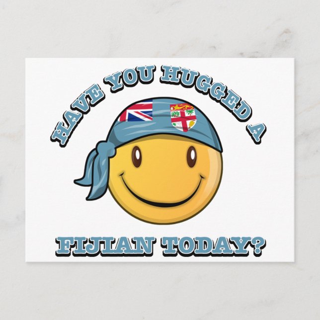 Postal ¿Has abrazado a un fiyiano hoy? (Anverso)