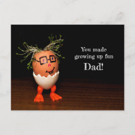 Postal Has crecido divertido Papá Postcard Semi Glossy
