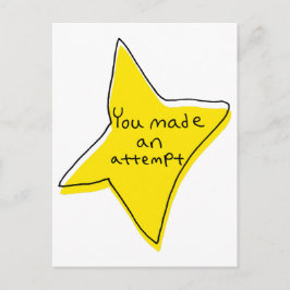 Postal Has Intentado. Estrella Amarilla