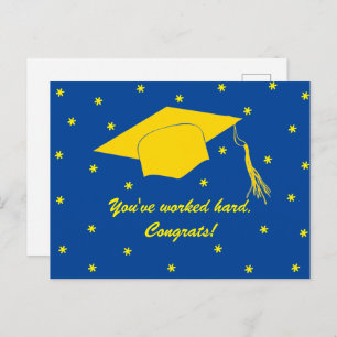 Postal Has trabajado duro. ¡Felicidades!