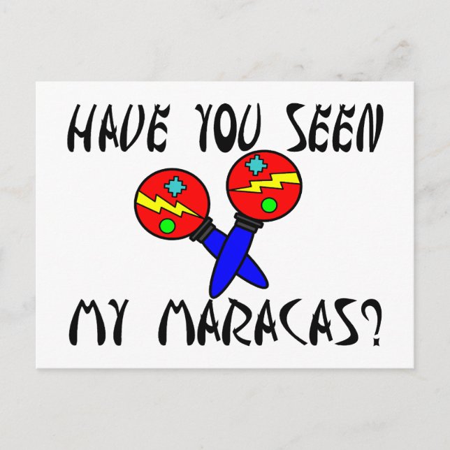 Postal Has visto mi Maracas (Anverso)