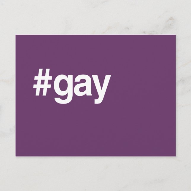 POSTAL HASHTAG GAY (Anverso)