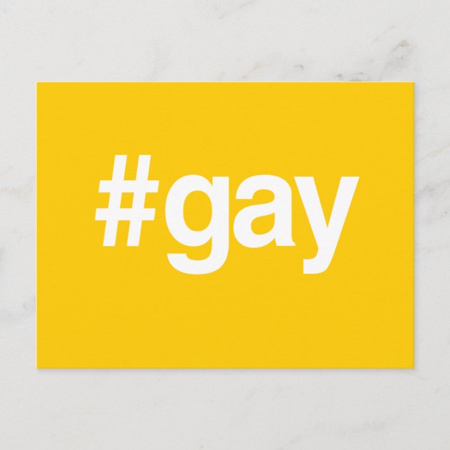 POSTAL HASHTAG GAY (Anverso)