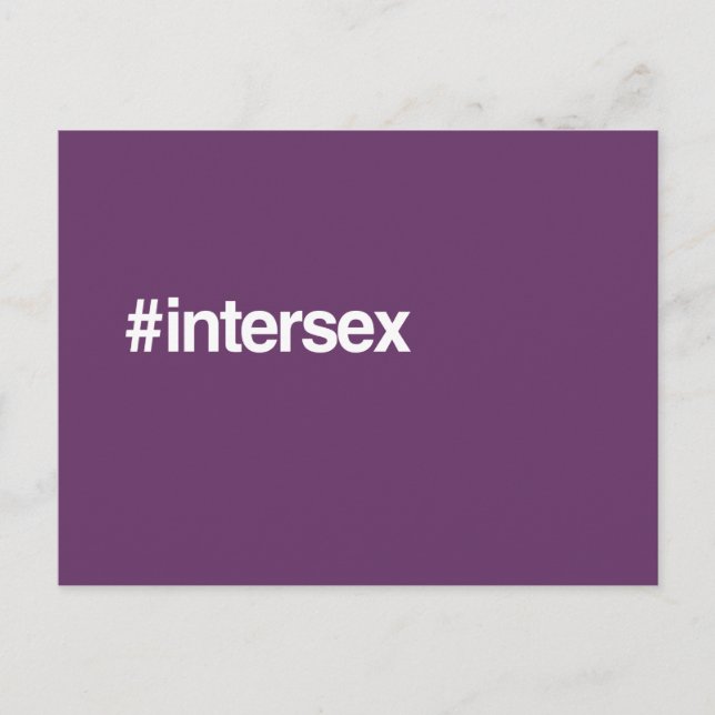 POSTAL HASHTAG INTERSEX (Anverso)