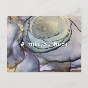 Postal Hashtag Me Extraño Tus Colores Abrazados Y El Arte