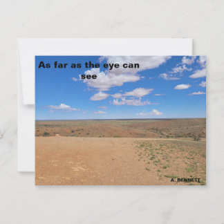 Postal Hasta donde alcanza la vista