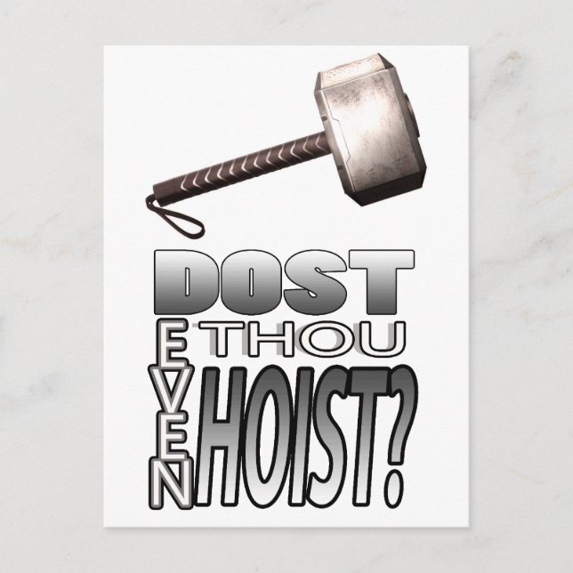 Postal ¿Hasta levantas? (Anverso)