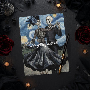 Postal Hasta que la Muerte Esqueleto Van Gogh Gótico Salv