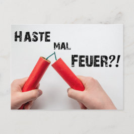 Postal ¡¿Haste mal Feuer?! - ¡Muere etwas andere Postkart