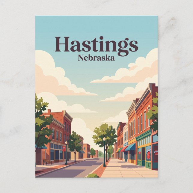 Postal Hastings, Nebraska (Anverso)