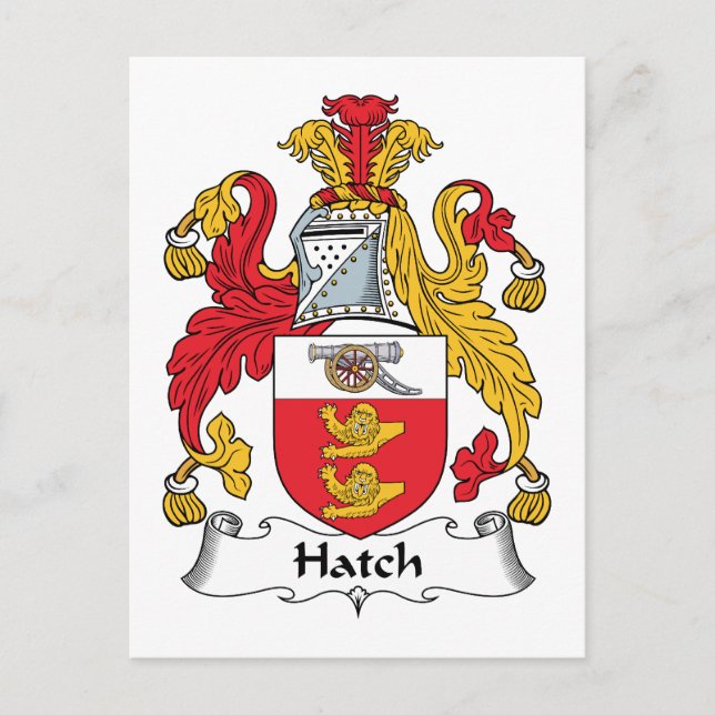 Postal Hatch Family Crest (Anverso)