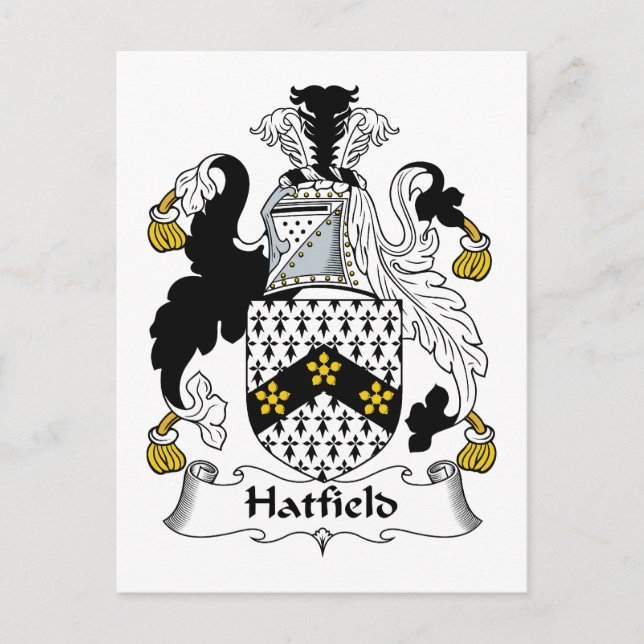 Postal Hatfield Family Crest (Anverso)