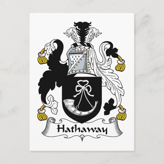 Postal Hathaway Family Crest (Anverso)