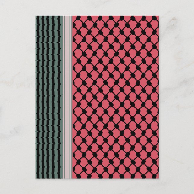 Postal Hatta Keffiyeh Kufiya Folk (Anverso)