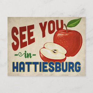 Postal Hattiesburg Mississippi Apple - Viaje Vintage