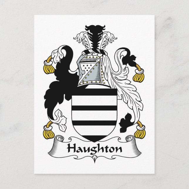 Postal Haughton Family Crest (Anverso)