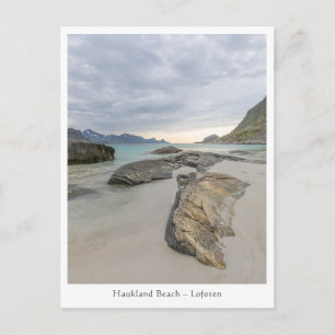 Postal Haukland Beach Lofoten