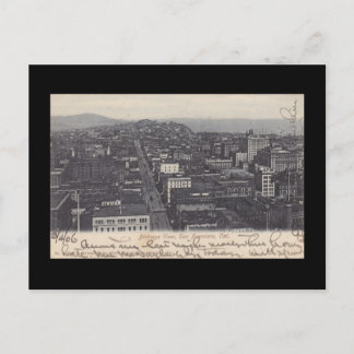 Postal Haunting Birdseye View ~ San Francisco antes de EQ