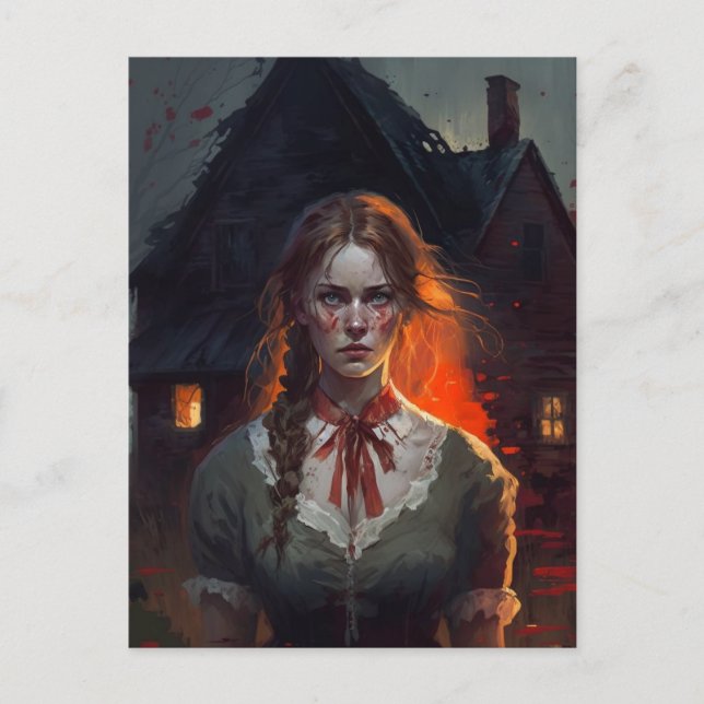 Postal Haunting house (Anverso)
