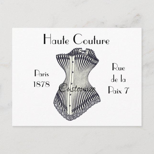 Postal Haute Couture Corset Thunder_Cove (Anverso)