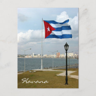 Postal havana bandera cuba