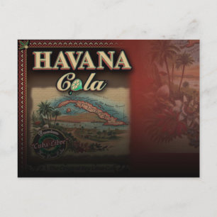 Postal Havana Cola Post Card