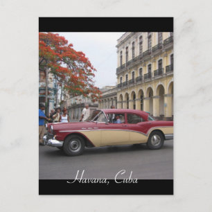 Postal havana de coche vintage