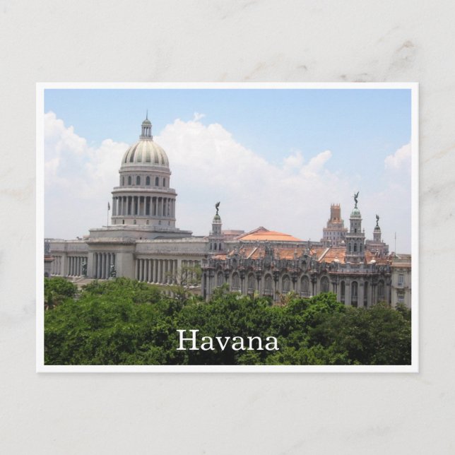Postal havana el capitolio (Anverso)