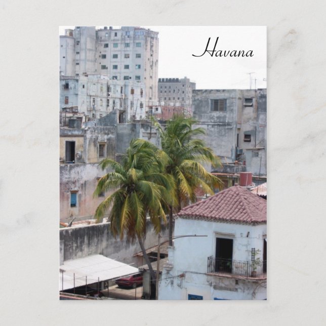 Postal havana vieja (Anverso)
