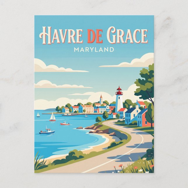 Postal Havre de Grace Maryland (Anverso)