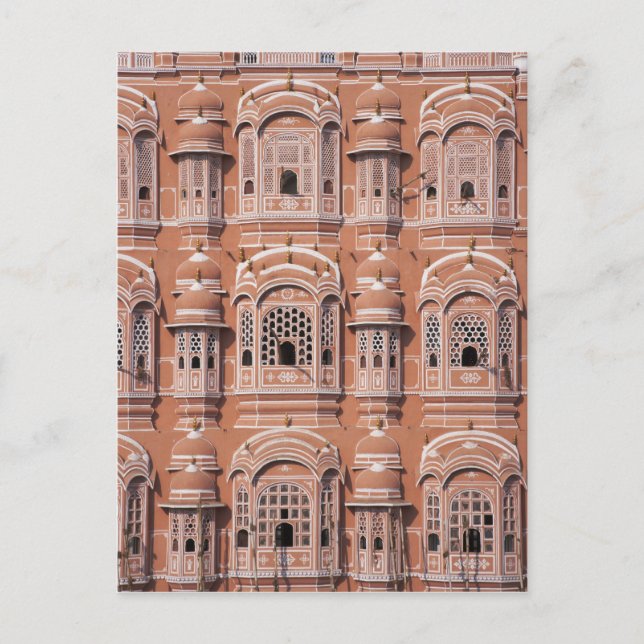 Postal Hawa Mahal (Palacio de los Vientos), Jaipur (Anverso)