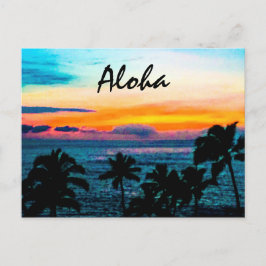 Postal Hawai Aloha tropical
