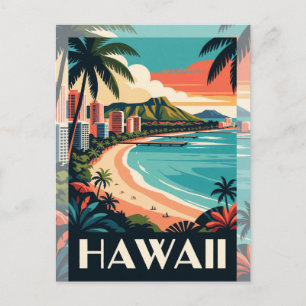 Postal Hawái Islas Tropicales de EE. UU. Y Viajes al Pací