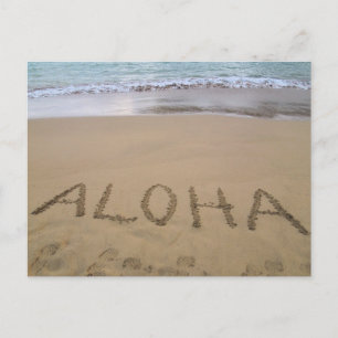 Postal Hawaiana en la playa