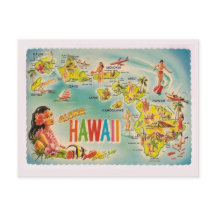 Postal hawaiana vintage