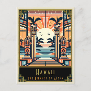 Postal Hawaii   Art Deco