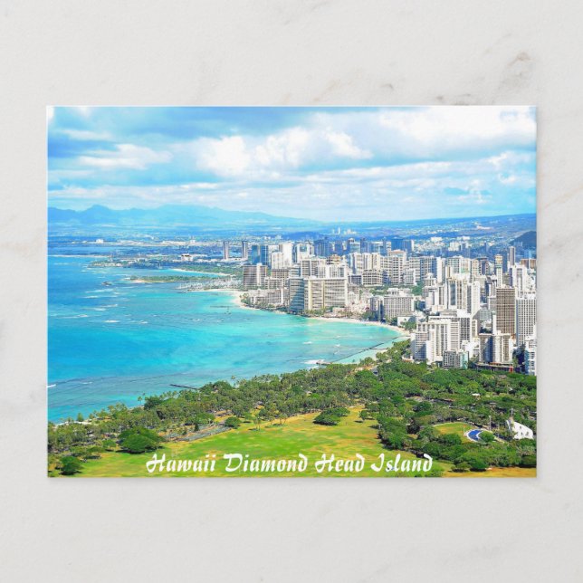 Postal Hawaii Diamond Head Island (Anverso)