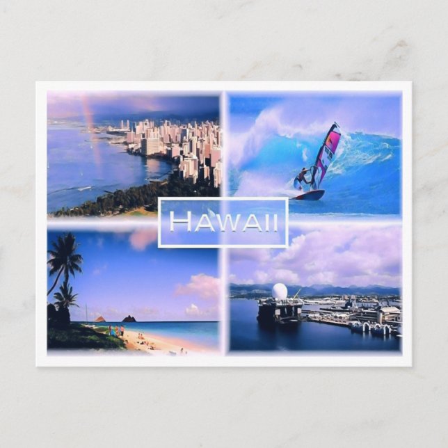 Postal Hawaii - Estados Unidos - Mosaico - (Anverso)